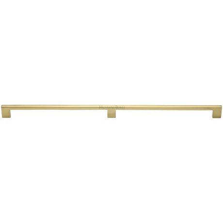 This is an image of a Heritage Brass - Cabinet Pull Metro Design 480mm CTC Matt Black Finish, c0337-480-bkmt that is available to order from Trade Door Handles in Kendal.