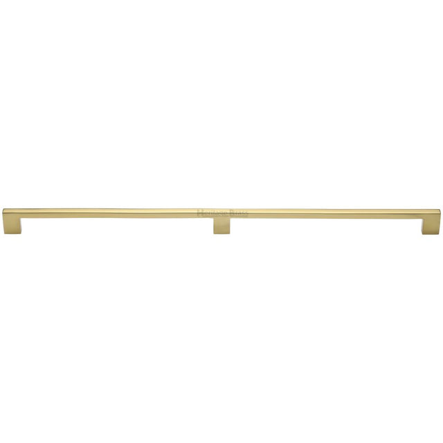 This is an image of a Heritage Brass - Cabinet Pull Metro Design 480mm CTC Matt Black Finish, c0337-480-bkmt that is available to order from Trade Door Handles in Kendal.