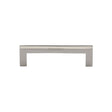 This is an image of a Heritage Brass - Cabinet Pull Square Metro Design 96mm CTC Polished Nickel Finish, c0339-96-pnf that is available to order from Trade Door Handles in Kendal.