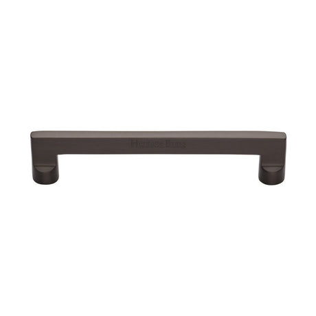 This is an image of a Heritage Brass - Cabinet Pull Apollo Design 160mm CTC Matt Bronze Finish, c0345-160-mb that is available to order from Trade Door Handles in Kendal.