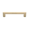 This is an image of a Heritage Brass - Cabinet Pull Apollo Design 160mm CTC Satin Brass Finish, c0345-160-sb that is available to order from Trade Door Handles in Kendal.