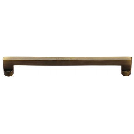 This is an image of a Heritage Brass - Cabinet Pull Apollo Design 256mm CTC Antique Finish, c0345-256-at that is available to order from Trade Door Handles in Kendal.