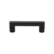 This is an image of a Heritage Brass - Cabinet Pull Apollo Design 96mm CTC Matt Black Finish, c0345-96-bkmt that is available to order from Trade Door Handles in Kendal.