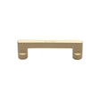 This is an image of a Heritage Brass - Cabinet Pull Apollo Design 96mm CTC Satin Brass Finish, c0345-96-sb that is available to order from Trade Door Handles in Kendal.