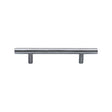 This is an image of a Heritage Brass - Cabinet Pull T-Bar Design 101mm CTC Satin Chrome Finish, c0361-101-sc that is available to order from Trade Door Handles in Kendal.