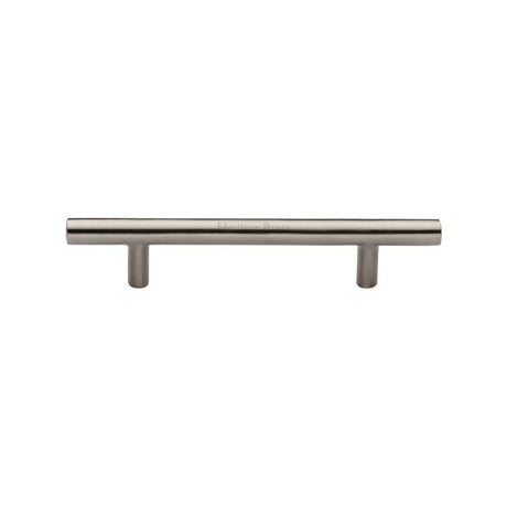 This is an image of a Heritage Brass - Cabinet Pull T-Bar Design 101mm CTC Satin Nickel Finish, c0361-101-sn that is available to order from Trade Door Handles in Kendal.