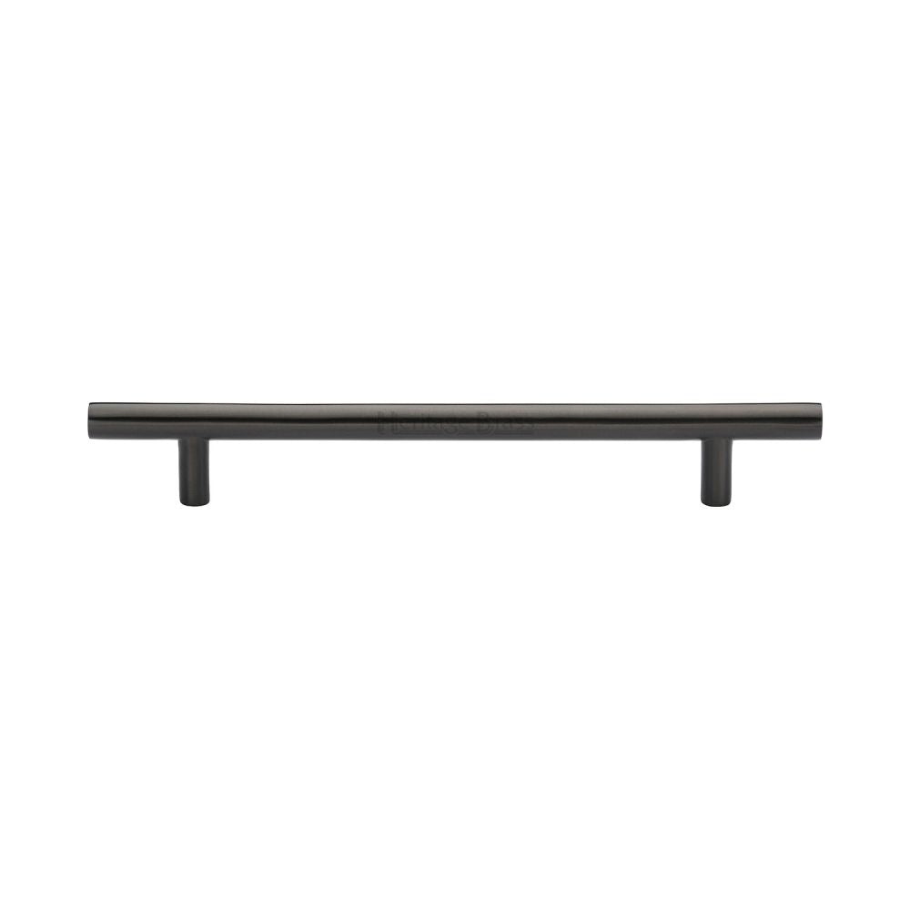 This is an image of a Heritage Brass - Cabinet Pull T-Bar Design 160mm CTC Matt Bronze Finish, c0361-160-mb that is available to order from Trade Door Handles in Kendal.