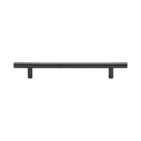 This is an image of a Heritage Brass - Cabinet Pull T-Bar Design 160mm CTC Matt Bronze Finish, c0361-160-mb that is available to order from Trade Door Handles in Kendal.