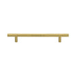 This is an image of a Heritage Brass - Cabinet Pull T-Bar Design 160mm CTC Satin Brass Finish, c0361-160-sb that is available to order from Trade Door Handles in Kendal.