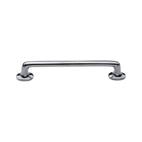 This is an image of a Heritage Brass - Heritage Cabinet Pull Traditional Design 152mm CTC Polished Chrome, c0376-152-pc that is available to order from Trade Door Handles in Kendal.