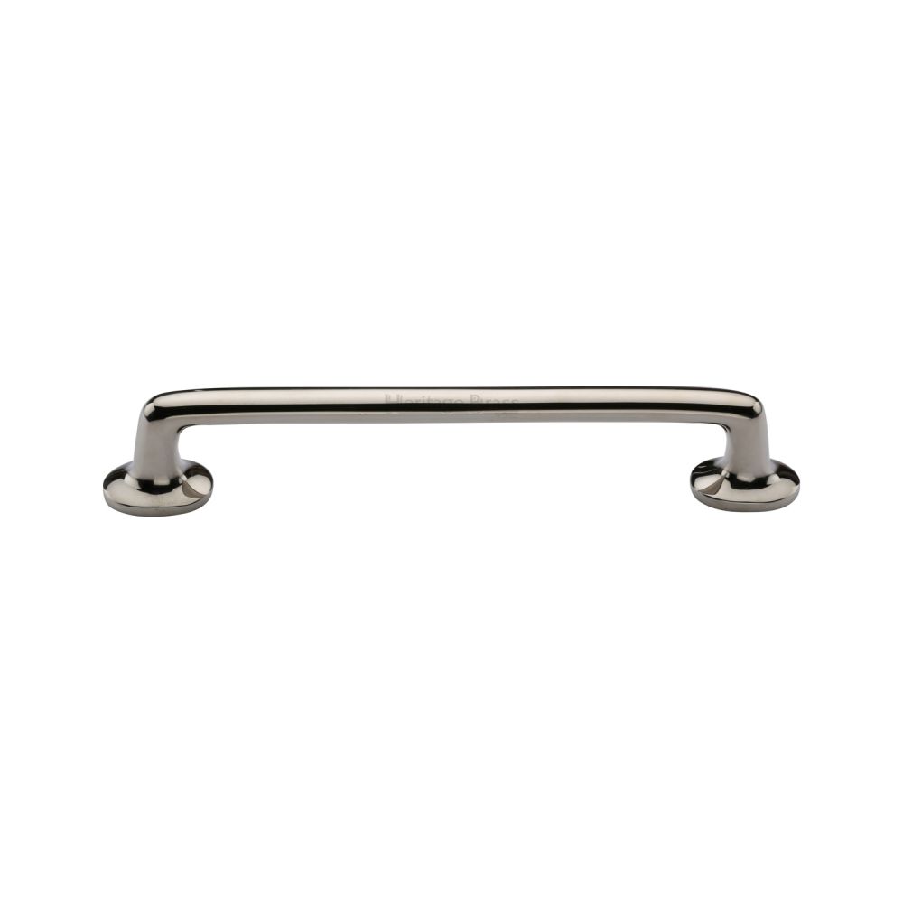 This is an image of a Heritage Brass - Heritage Cabinet Pull Traditional Design 152mm CTC Polished Nickel, c0376-152-pnf that is available to order from Trade Door Handles in Kendal.