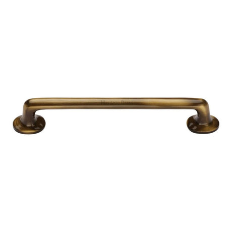 This is an image of a Heritage Brass - Cabinet Pull Traditional Design 203mm CTC Antique Brass Finish, c0376-203-at that is available to order from Trade Door Handles in Kendal.