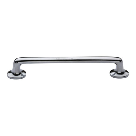 This is an image of a Heritage Brass - Cabinet Pull Traditional Design 203mm CTC Polished Chrome Finish, c0376-203-pc that is available to order from Trade Door Handles in Kendal.