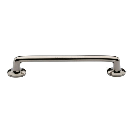 This is an image of a Heritage Brass - Cabinet Pull Traditional Design 203mm CTC Polished Nickel Finish, c0376-203-pnf that is available to order from Trade Door Handles in Kendal.