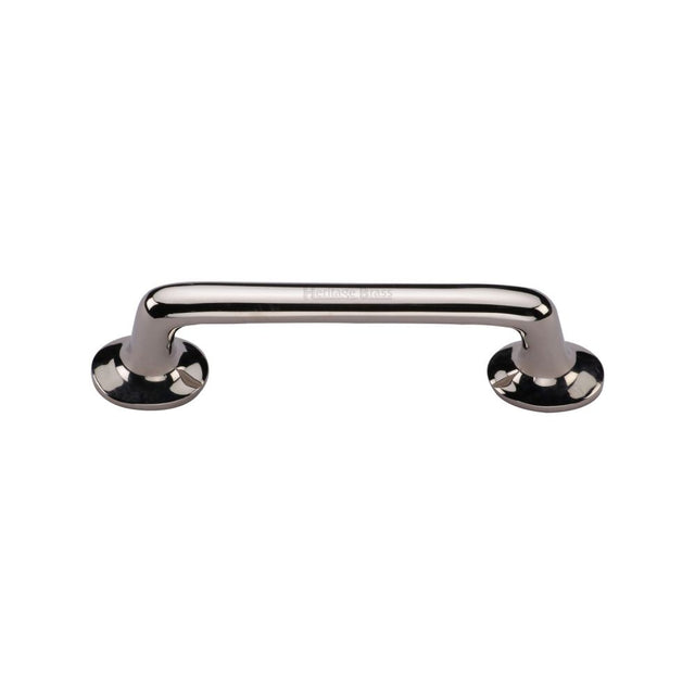 This is an image of a Heritage Brass - Cabinet Pull Traditional Design 96mm CTC Polished Nickel Finish, c0376-96-pnf that is available to order from Trade Door Handles in Kendal.