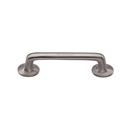 This is an image of a Heritage Brass - Cabinet Pull Traditional Design 96mm CTC Satin Nickel Finish, c0376-96-sn that is available to order from Trade Door Handles in Kendal.