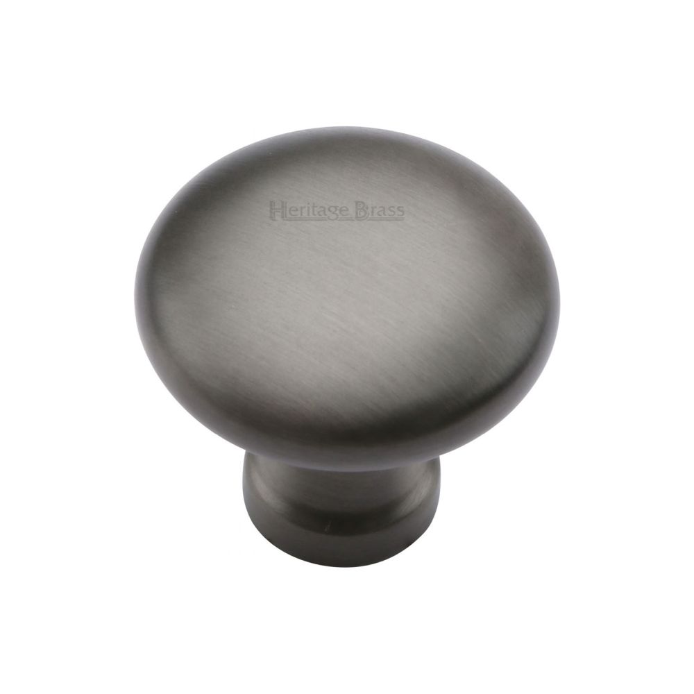 This is a image of a Heritage Brass - Cabinet Knob Victorian Round Design 32mm Matt Bronze Finish that is available to order from Trade Door Handles in Kendal
