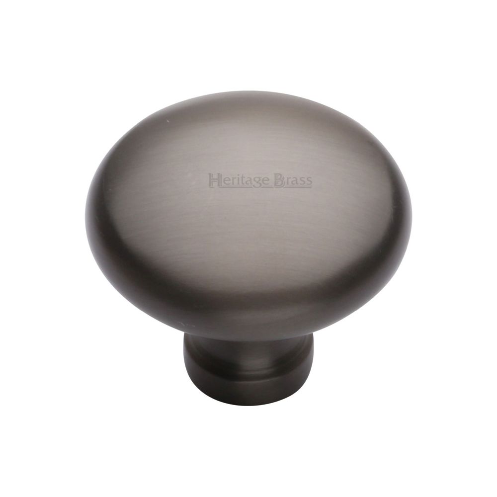 This is a image of a Heritage Brass - Cabinet Knob Victorian Round Design 38mm Matt Bronze Finish that is available to order from Trade Door Handles in Kendal