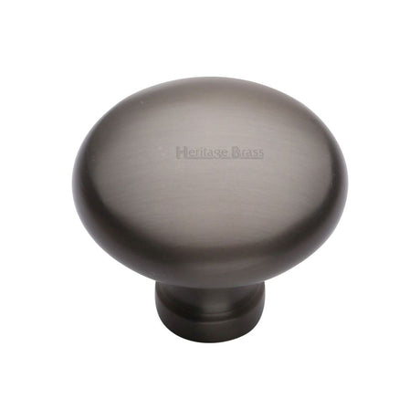 This is an image of a Heritage Brass - Cabinet Knob Victorian Round Design 38mm Matt Bronze Finish, c113-38-mb that is available to order from Trade Door Handles in Kendal.