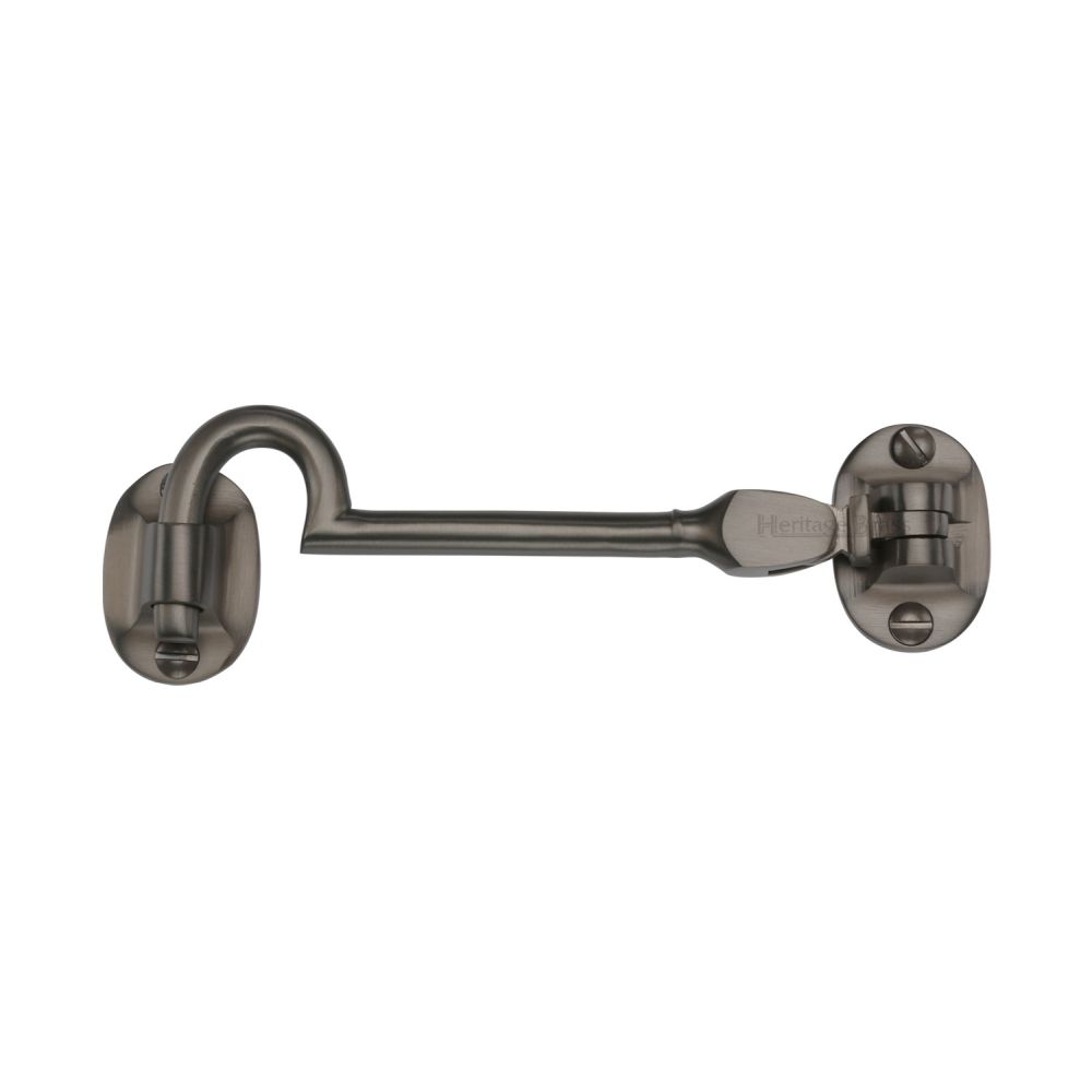 This is a image of a Heritage Brass - Cabin Hook 4" Matt Bronze Finish that is available to order from Trade Door Handles in Kendal