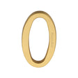 This is an image of a Heritage Brass - Numeral 0 Concealed Fix 76mm (3") Satin Brass finish, c1564-0-sb that is available to order from Trade Door Handles in Kendal.