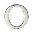 This is an image of a Heritage Brass - Alphabet O Pin Fix 51mm (2") Polished Nickel Finish, c1565-2-o-pnf that is available to order from Trade Door Handles in Kendal.