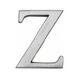 This is an image of a Heritage Brass - Alphabet Z Pin Fix 51mm (2") Satin Chrome Finish, c1565-2-z-sc that is available to order from Trade Door Handles in Kendal.