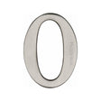 This is an image of a Heritage Brass - Numeral 0 Self Adhesive 51mm (2") Satin Nickel Finish, c1568-0-sn that is available to order from Trade Door Handles in Kendal.