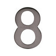 This is an image of a Heritage Brass - Numeral 8 Self Adhesive 51mm (2") Matt Bronze Finish, c1568-8-mb that is available to order from Trade Door Handles in Kendal.