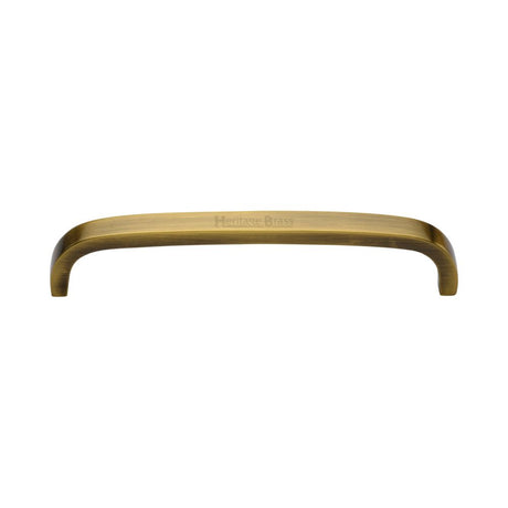 This is an image of a Heritage Brass - Cabinet Pull D Shaped 152mm CTC Antique Brass Finish, c1800-152-at that is available to order from Trade Door Handles in Kendal.