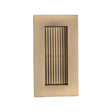 This is an image of a Heritage Brass - Reeded Rectangular Flush Pull 105 x 58mm Antique Brass Finish, c1865-105-at that is available to order from Trade Door Handles in Kendal.