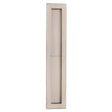 This is an image of a Heritage Brass - Reeded Rectangular Flush Pull 300 x 58mm Satin Nickel Finish, c1865-300-sn that is available to order from Trade Door Handles in Kendal.