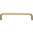 This is an image of a Heritage Brass - Cabinet Pull Wire Design 128mm CTC Satin Brass Finish, c2155-128-sb that is available to order from Trade Door Handles in Kendal.