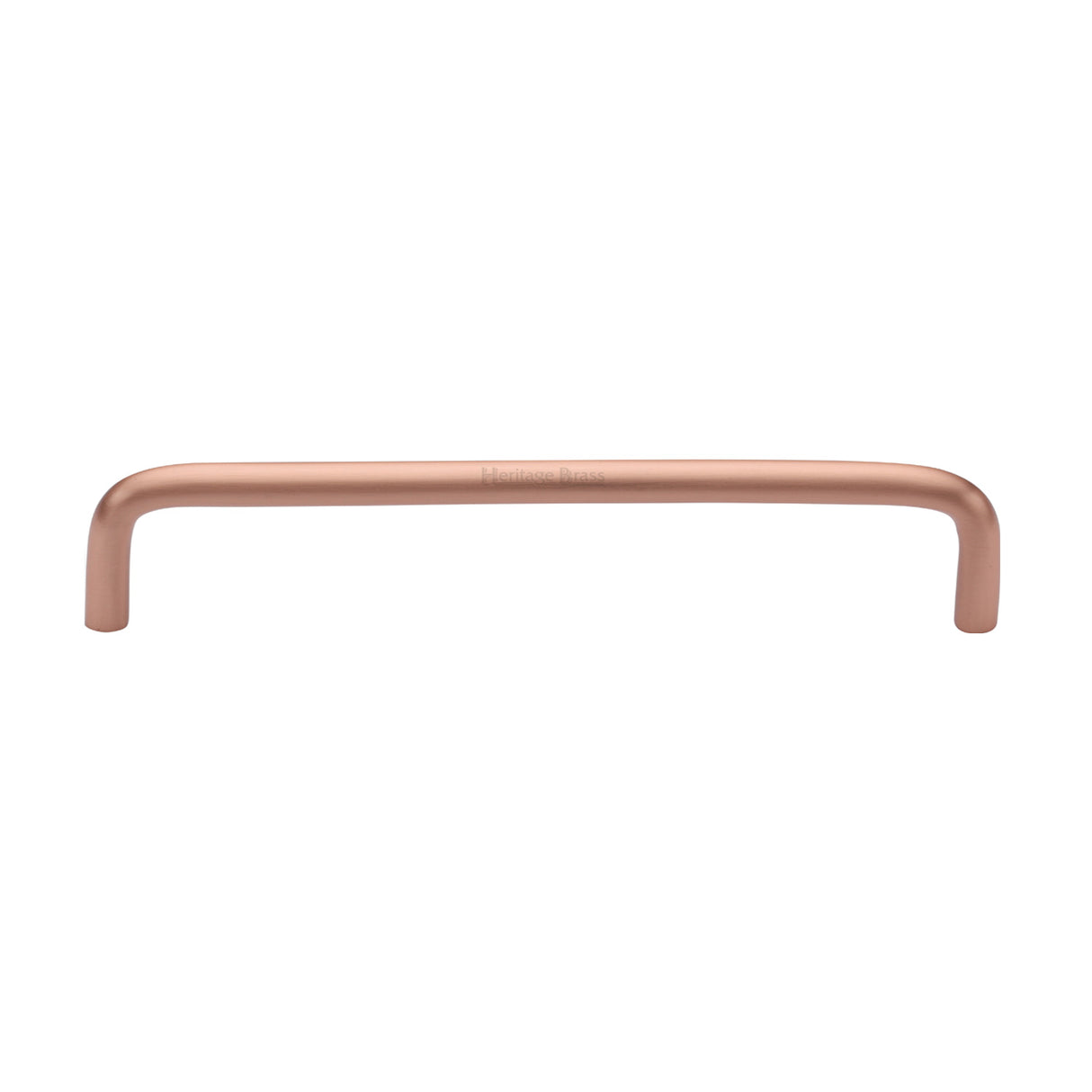 This is an image of a Heritage Brass - Cabinet Pull Wire Design 152mm CTC Satin Rose Gold Finish, c2155-152-srg that is available to order from Trade Door Handles in Kendal.