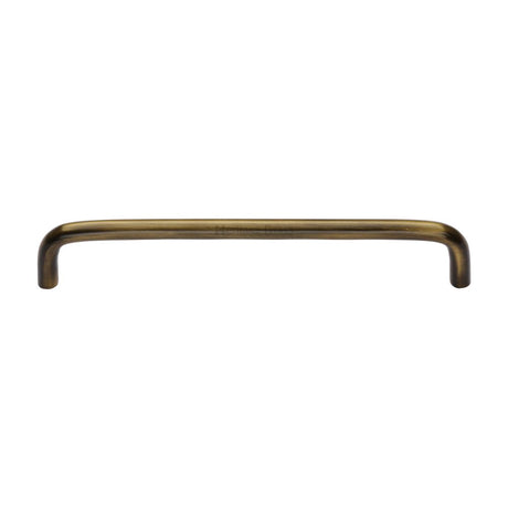 This is an image of a Heritage Brass - Cabinet Pull Wire Design 160mm CTC Antique Brass Finish, c2155-160-at that is available to order from Trade Door Handles in Kendal.