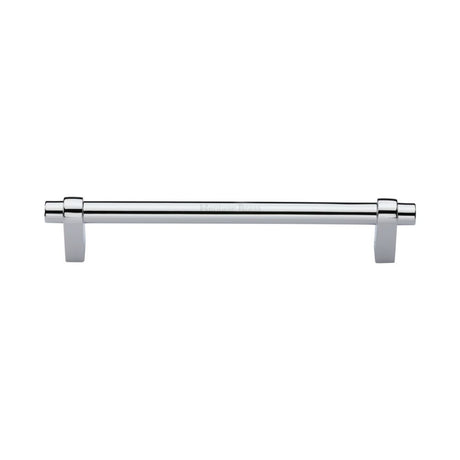 This is an image of a Heritage Brass - Cabinet Pull Industrial Design 160mm CTC Polished Chrome Finish, c2480-160-pc that is available to order from Trade Door Handles in Kendal.