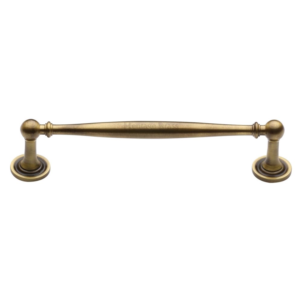 This is an image of a Heritage Brass - Cabinet Pull Colonial Design 152mm CTC Antique Brass Finish, c2533-152-at that is available to order from Trade Door Handles in Kendal.