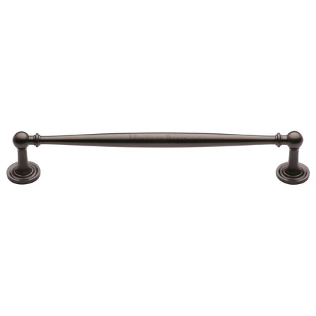 This is an image of a Heritage Brass - Cabinet Pull Colonial Design 203mm CTC Matt Bronze Finish, c2533-203-mb that is available to order from Trade Door Handles in Kendal.