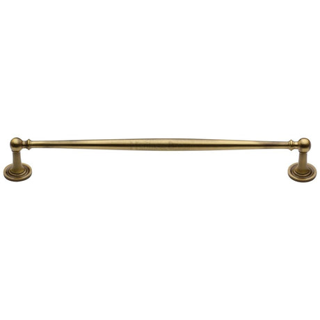 This is an image of a Heritage Brass - Cabinet Pull Colonial Design 254mm CTC Antique Brass Finish, c2533-254-at that is available to order from Trade Door Handles in Kendal.