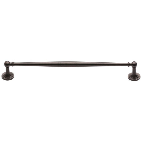 This is an image of a Heritage Brass - Cabinet Pull Colonial Design 254mm CTC Matt Bronze Finish, c2533-254-mb that is available to order from Trade Door Handles in Kendal.