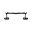 This is an image of a Heritage Brass - Cabinet Pull Colonial Design 96mm CTC Polished Chrome Finish, c2533-96-pc that is available to order from Trade Door Handles in Kendal.