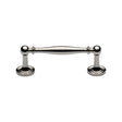 This is an image of a Heritage Brass - Cabinet Pull Colonial Design 96mm CTC Polished Nickel Finish, c2533-96-pnf that is available to order from Trade Door Handles in Kendal.