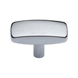 This is a image of a Heritage Brass - Cabinet Knob Rectangular Design 47mm Pol. Chrome Finish that is available to order from Trade Door Handles in Kendal