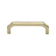 This is an image of a Heritage Brass - Cabinet Pull Hex Angular Design 101mm CTC Polished Brass Finish, c3465-101-pb that is available to order from Trade Door Handles in Kendal.