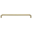 This is an image of a Heritage Brass - Cabinet Pull Hex Angular Design 254mm CTC Polished Brass Finish, c3465-254-pb that is available to order from Trade Door Handles in Kendal.