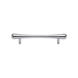 This is an image of a Heritage Brass - Cabinet Pull T-Bar Raindrop Design 128mm CTC Polished Chrome Finish, c3570-128-pc that is available to order from Trade Door Handles in Kendal.