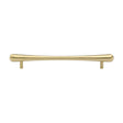 This is an image of a Heritage Brass - Cabinet Pull T-Bar Raindrop Design 192mm CTC Satin Brass Finish, c3570-192-sb that is available to order from Trade Door Handles in Kendal.