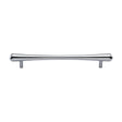 This is an image of a Heritage Brass - Cabinet Pull T-Bar Raindrop Design 192mm CTC Satin Chrome Finish, c3570-192-sc that is available to order from Trade Door Handles in Kendal.