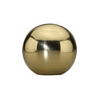 This is an image of a Heritage Brass - Cabinet Knob Globe Design 25mm Polished Brass Finish, c3627-pb that is available to order from Trade Door Handles in Kendal.