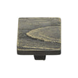 This is an image of a Heritage Brass - Cabinet Knob Square Pine Design 32mm Aged Brass Finish, c3664-32-ab that is available to order from Trade Door Handles in Kendal.